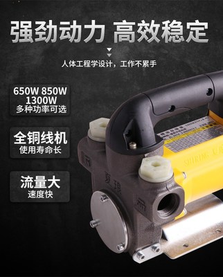夏瑯夏朗電動(dòng)抽油泵220V/12V/24V伏柴油自吸泵機(jī)油加油小型抽油機(jī)